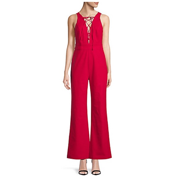 WAYF Cara Sleeveless Lace Up Jumpsuit - Picture 4 of 4